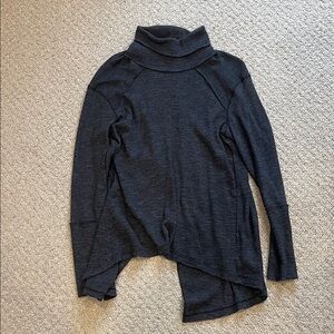 We The Free Charcoal Turtleneck Sweater